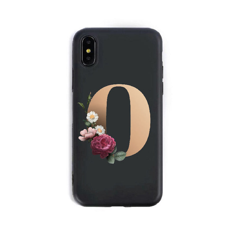 Custom Alphabet Silicone Phone Case – A to Z Initials