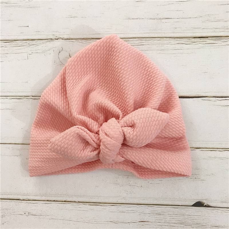 Bow baby hat