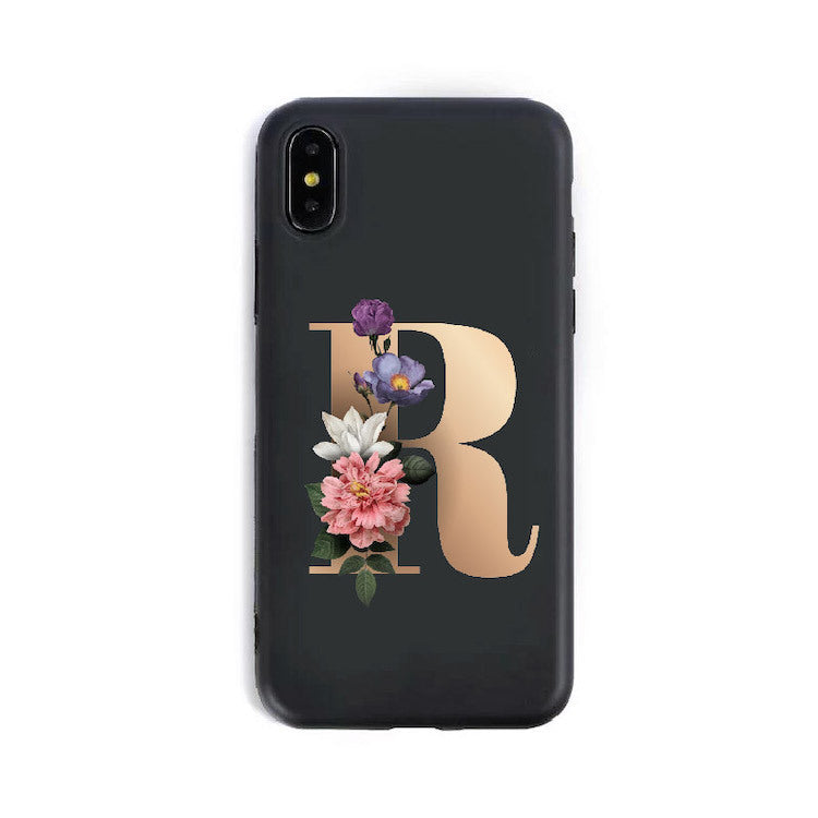 Custom Alphabet Silicone Phone Case – A to Z Initials