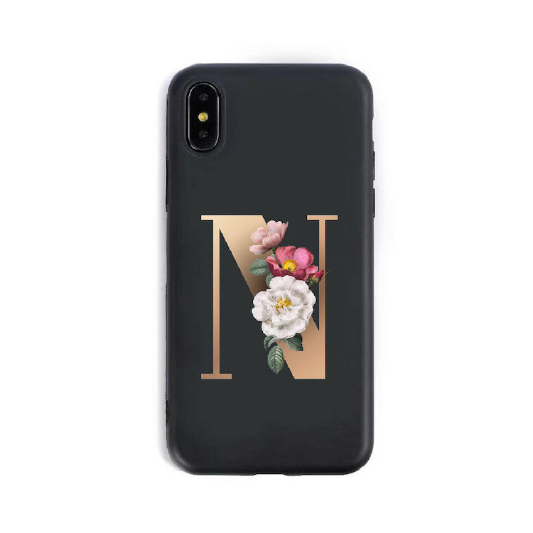 Custom Alphabet Silicone Phone Case – A to Z Initials