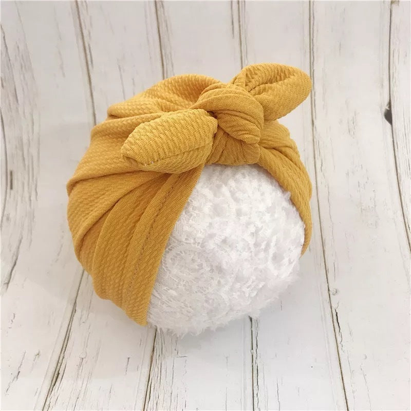 Bow baby hat