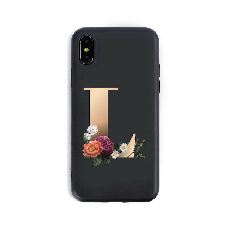 Custom Alphabet Silicone Phone Case – A to Z Initials