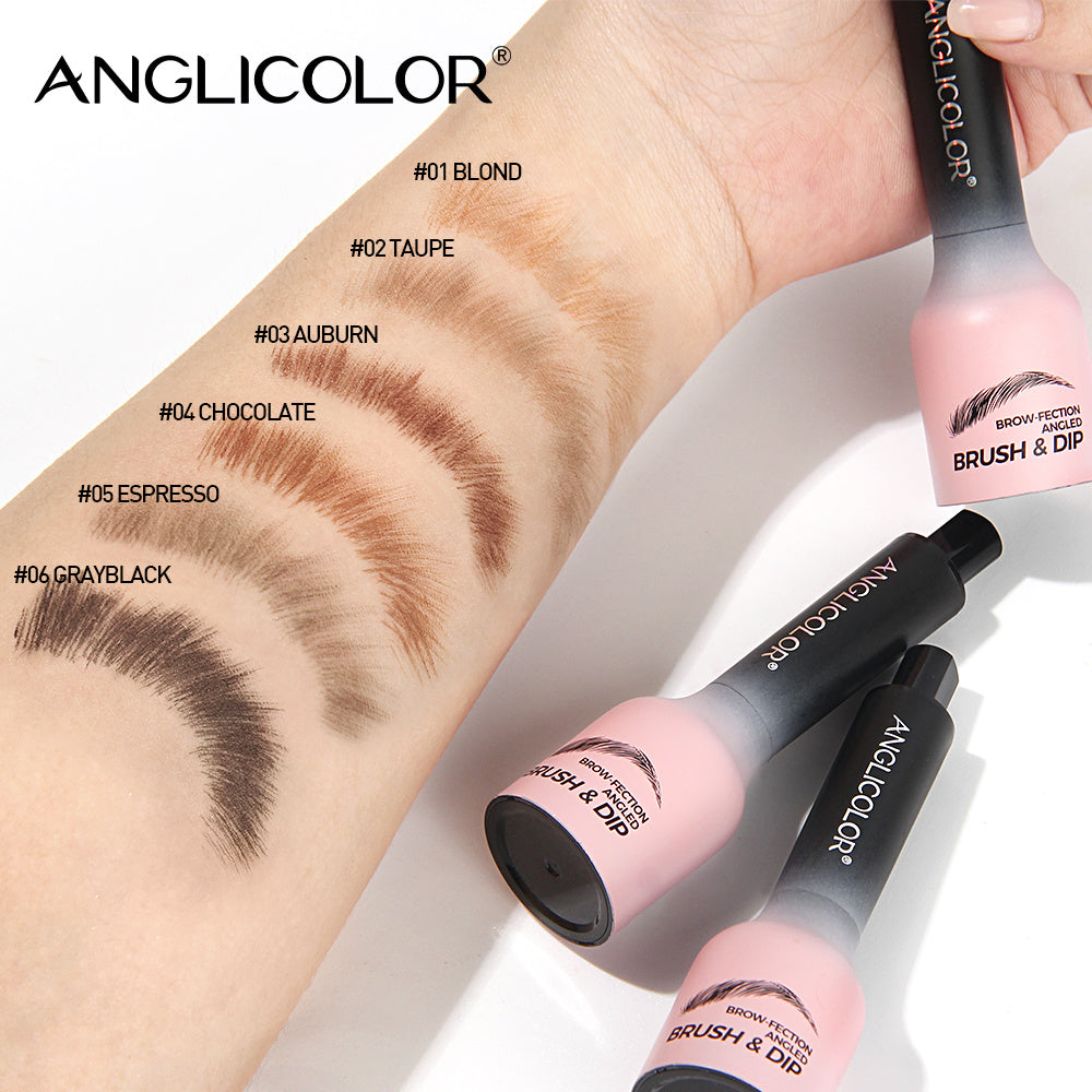 Brow-Fection Angled Liquid Brush Eyebrow Pencil Liquid Eyebrow Enhancer Easy To Color Long-Lasting Quick-Drying