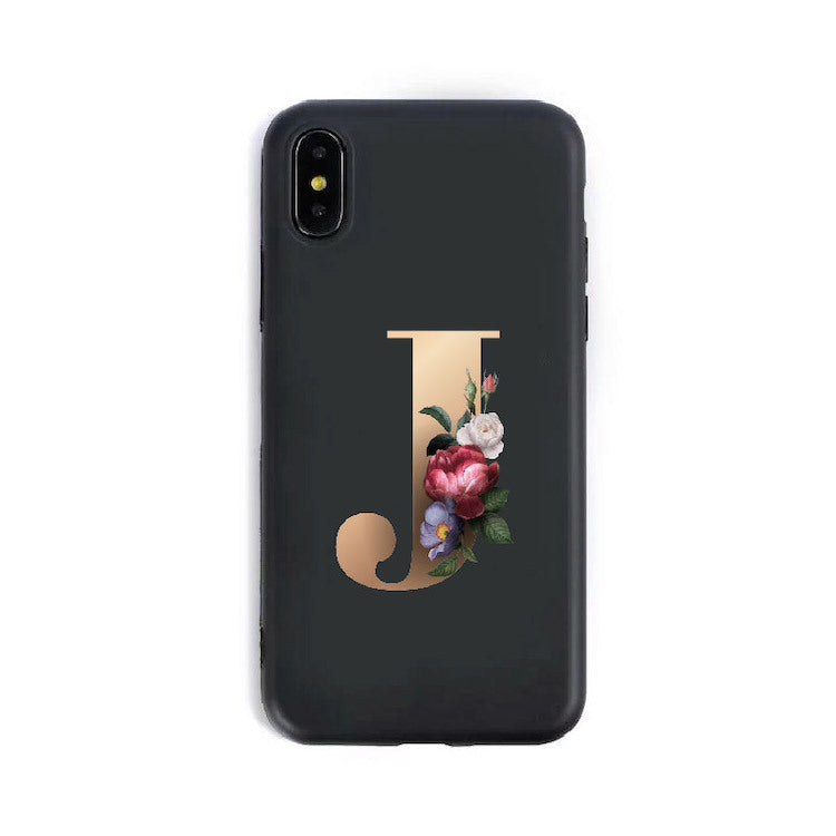 Custom Alphabet Silicone Phone Case – A to Z Initials