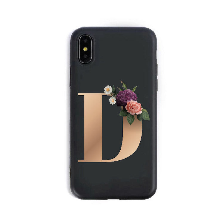 Custom Alphabet Silicone Phone Case – A to Z Initials