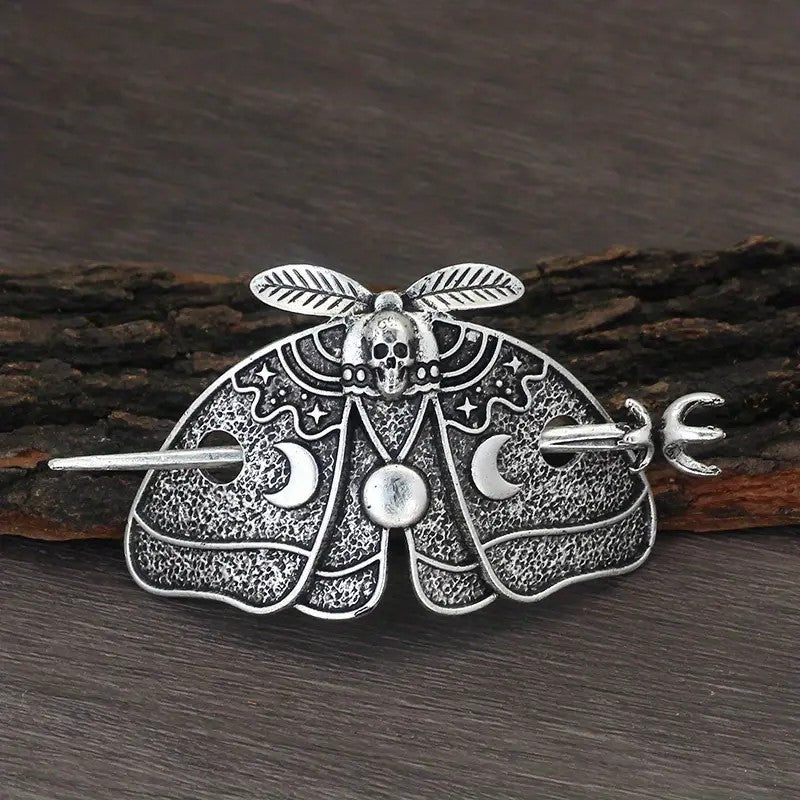 Female Viking Barrettes Animal Alloy Crescent Cloud