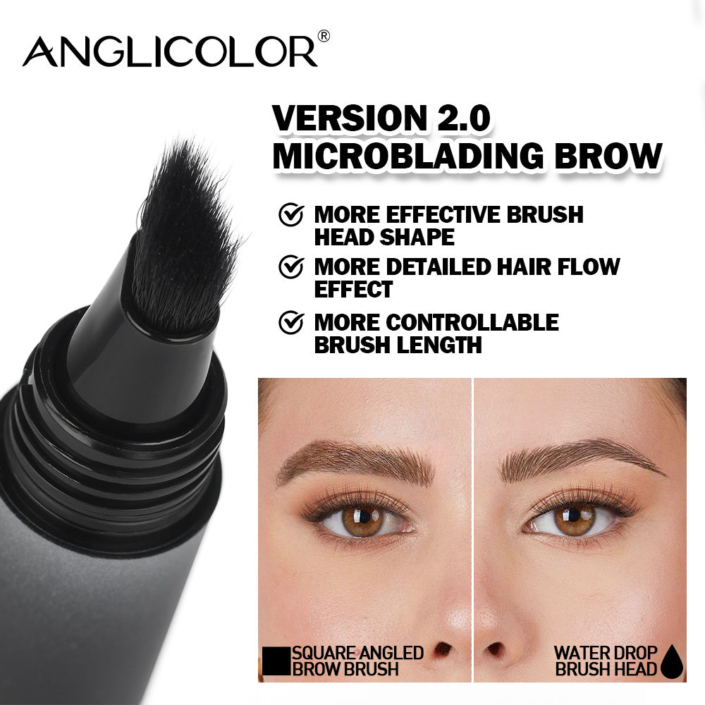 Brow-Fection Angled Liquid Brush Eyebrow Pencil Liquid Eyebrow Enhancer Easy To Color Long-Lasting Quick-Drying